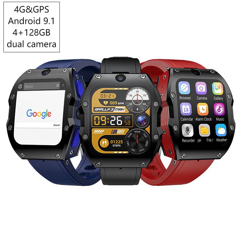 Watch Smartwatch - 4G Android Смарт-часы 4 + 128