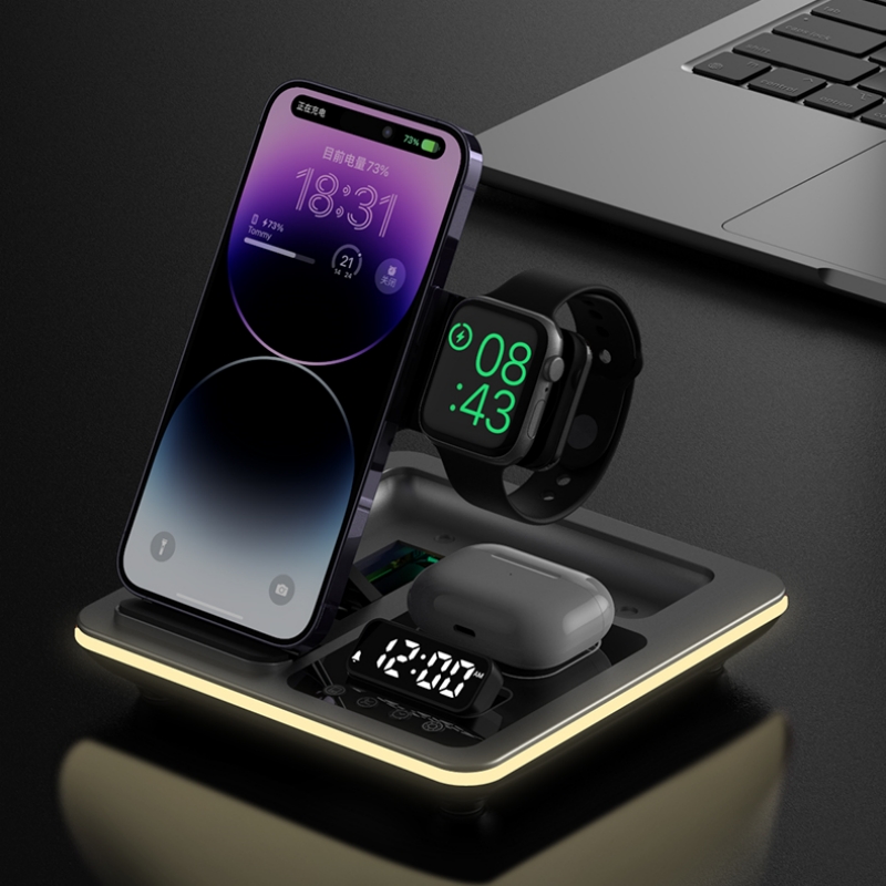 Iwatch Smartwatch - Беспроводная зарядная станция 5-в-1 с теплым