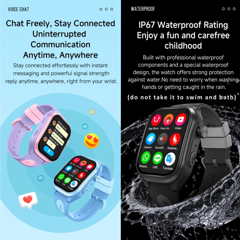 Детские умные часы 4G с HD-экр – обзор и цена Smartwatch Watches For Boys