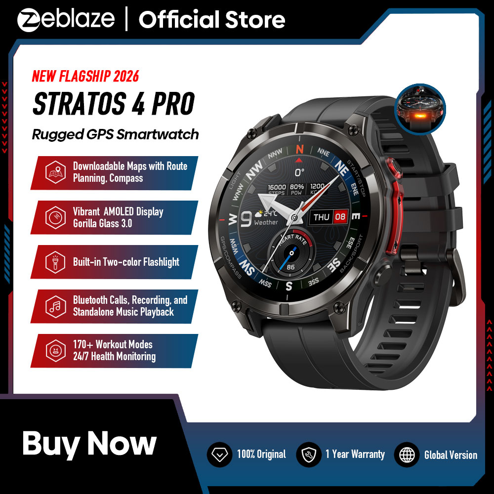 Новые умные часы Zeblaze Strat – обзор и цена Hybrid Smartwatch