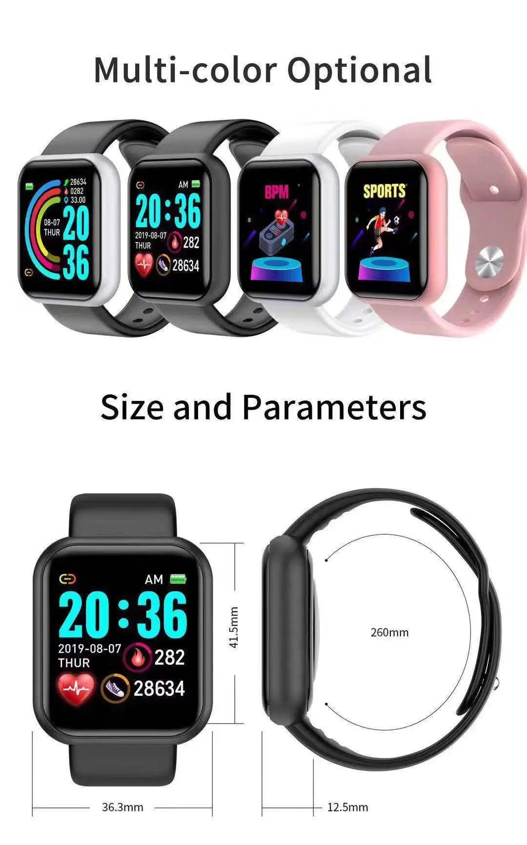 Умные часы D20 Pro для мужчин, – обзор и цена Watch Smartwatch Android