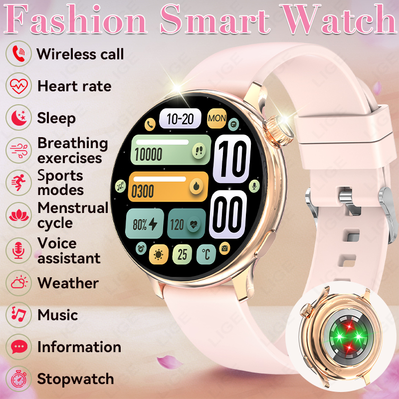 Стильные круглые женские умные – обзор и цена Smartwatch Stylish Watches For Women