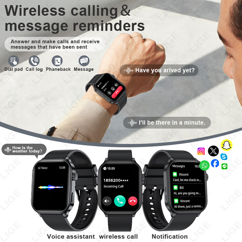 Оригинальные умные часы LIGE с – обзор и цена Smartwatch Branded Watches For Women